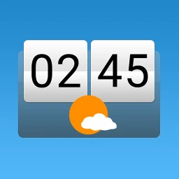 Symbol von Sense Flip Uhr & amp; Wetter
